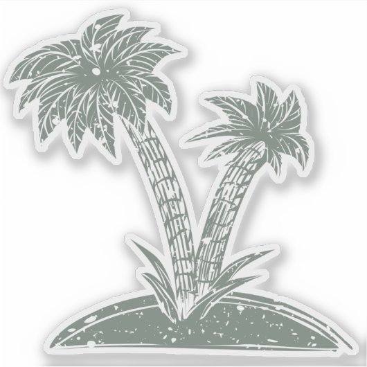 熱帯島 シール (正面)