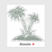 熱帯島 シール (シート)