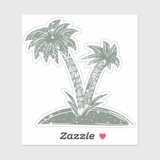 熱帯島 シール (シート)