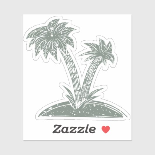 熱帯島 シール (シート)