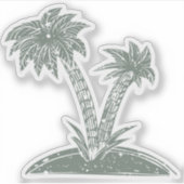 熱帯島 シール (正面)