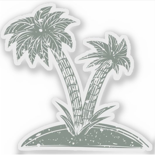 熱帯島 シール (正面)