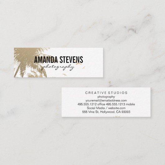 熱帯島 スキニー名刺 (正面/裏面)