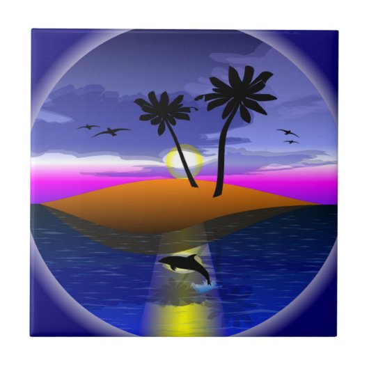 熱帯島 タイル (正面)