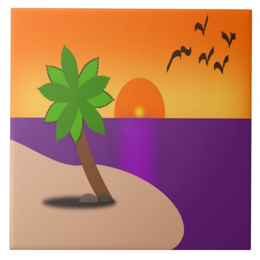 熱帯島 タイル (正面)