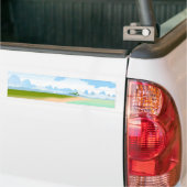 熱帯島 バンパーステッカー (トラック上)