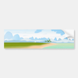 熱帯島 バンパーステッカー