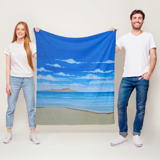 熱帯島 フリースブランケット (インサイチュ)