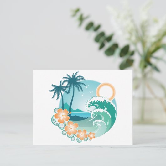 熱帯島 ポストカード (スタンド正面)