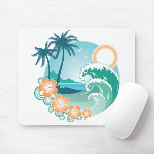 熱帯島 マウスパッド (マウス)
