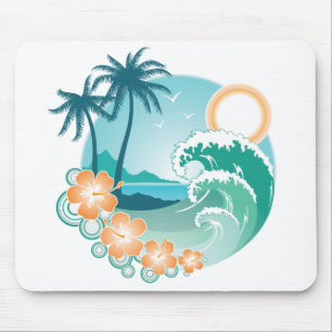 熱帯島 マウスパッド