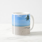 熱帯島、ヤシの木 コーヒーマグカップ (正面右)