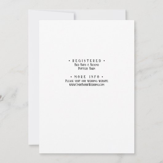 熱帯島,ヤシの木,ブルーシー,ブライダル, 招待状 (裏面)