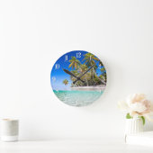熱帯島 ラウンド壁時計 (ホーム)