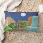 熱帯島 ランバークッション (ブランケット)