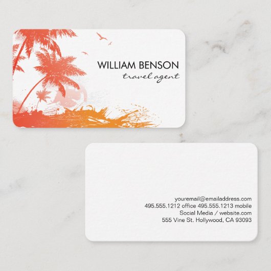 熱帯島 名刺 (正面/裏面)