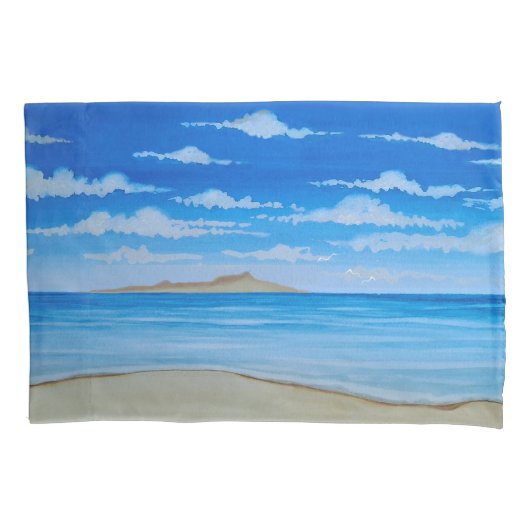 熱帯島 枕カバー (正面左)