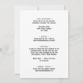 熱帯島、椰子の木、青い海、 招待状 (裏面)