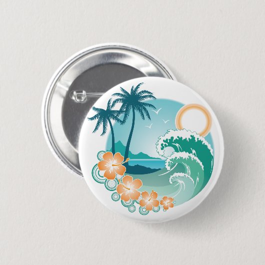 熱帯島 缶バッジ (正面&裏面)