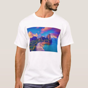 熱帯島 Tシャツ