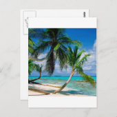 熱帯島Tepukaツバル ポストカード (正面/裏面)