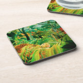 熱帯嵐のコースターのアンリ・ルソーのトラ コースター (左側)