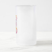 熱帯州オブマインドサマービーチグラフィック フロストグラスビールジョッキ (中央)