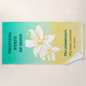 熱帯州オブマインド ビーチタオル (正面)