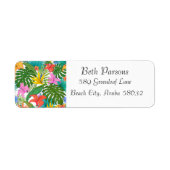 熱帯差出人住所ラベル ラベル (正面)