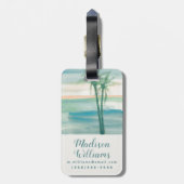 熱帯平和な薄暗がり ラゲッジタグ (裏面縦)