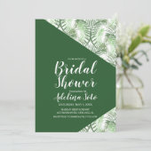 熱帯幾何学パームオアシスブライダルシャワー 招待状 (スタンド正面)