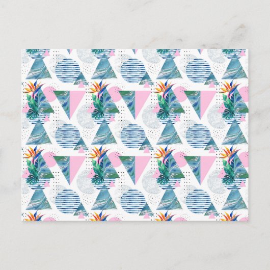 熱帯幾何学模様 ポストカード (正面)