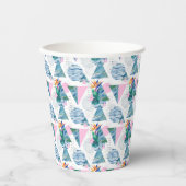 熱帯幾何学模様 紙コップ (正面)