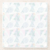 熱帯幾何学的なパターン ガラスコースター (裏面)