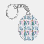熱帯幾何学的なパターン キーホルダー (正面左)