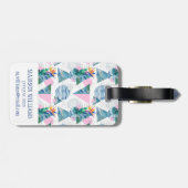 熱帯幾何学的なパターン ラゲッジタグ (裏面横)