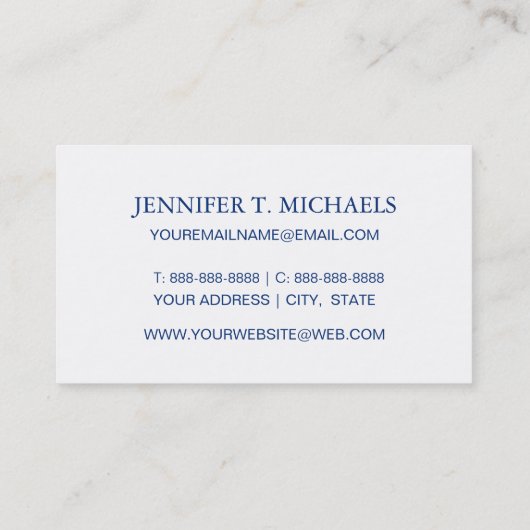 熱帯幾何学的なパターン 名刺 (裏面)