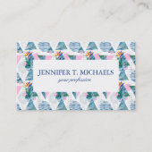 熱帯幾何学的なパターン 名刺 (正面)