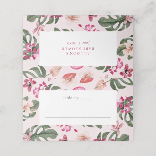 熱帯座席表 プレイスカード (外部開封)