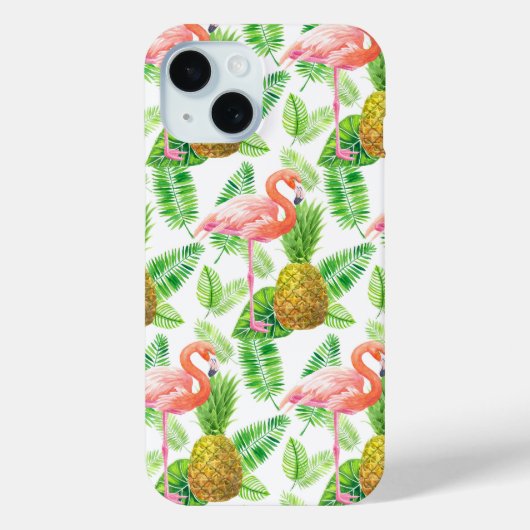 熱帯庭園の水彩模様 Case-Mate iPhoneケース (裏面)