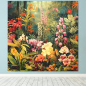 熱帯庭園 キャンバスプリント (インサイチュ (ウッドフロア))