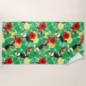 熱帯庭園 ビーチタオル (正面)