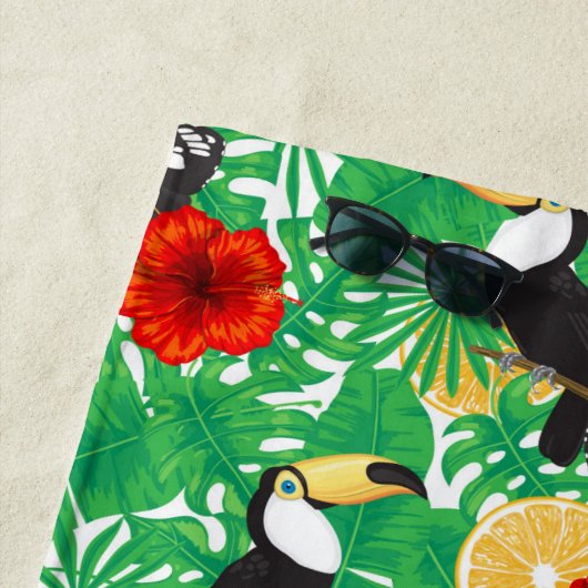 熱帯庭園 ビーチタオル (インサイチュ)