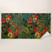 熱帯庭園 ビーチタオル (正面)