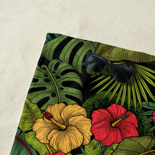 熱帯庭園 ビーチタオル (インサイチュ)