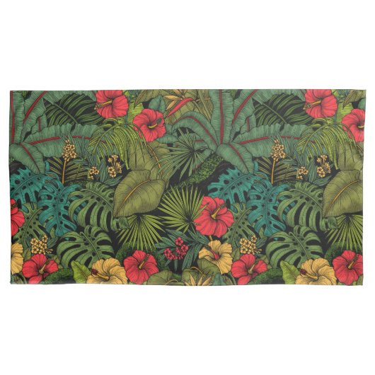 熱帯庭園 枕カバー (正面左)