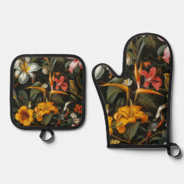 熱帯庭園 鍋つかみ&鍋敷きセット