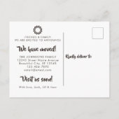 熱帯引っ越しましたビーチシーシェルニューアドレス 案内ポストカード (裏面)