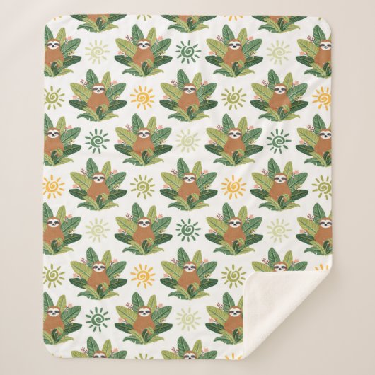 熱帯怠惰パターン シェルパブランケット (正面)