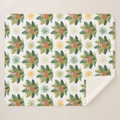 熱帯怠惰パターン シェルパブランケット (正面(横))